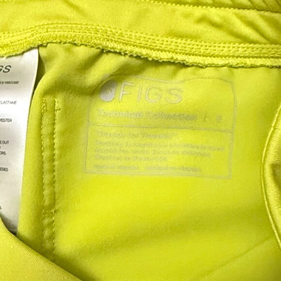 Figs Citrine Set Zamora Jogger S Catarina top XS Yellow Neon Limited Edition - Picture 8 of 10